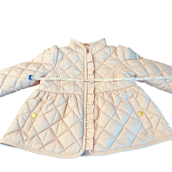 Janie & Jack Quilted blush colored zippered infant Jacket size 6-12 months - Picture 8 of 9